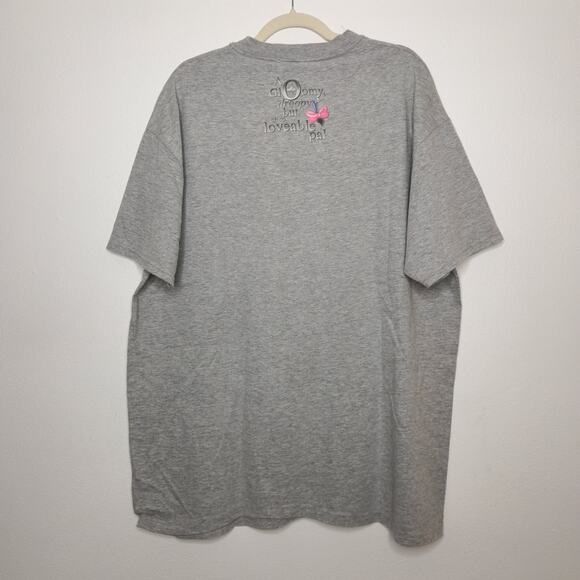 Vintage Disney Eeyore Big Portrait Face Double Sided Gray XL 90s Oversized - Picture 6 of 6
